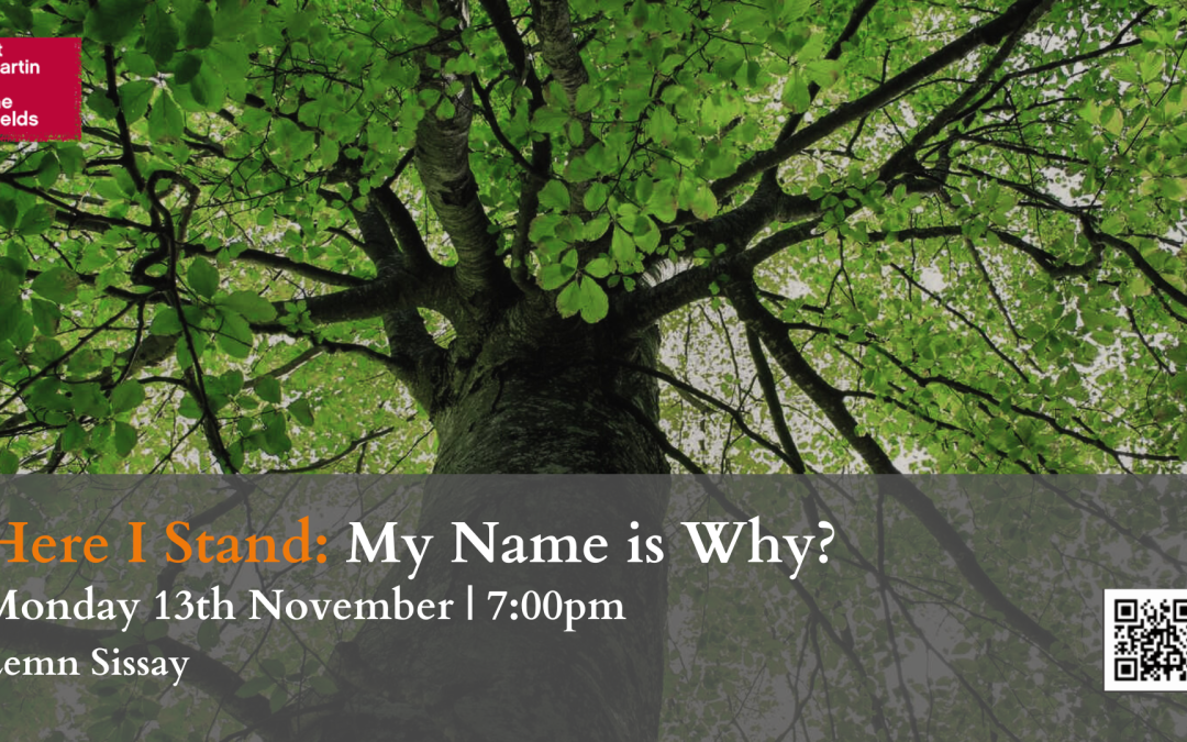Autumn Lecture Series 2023: My Name is Why?