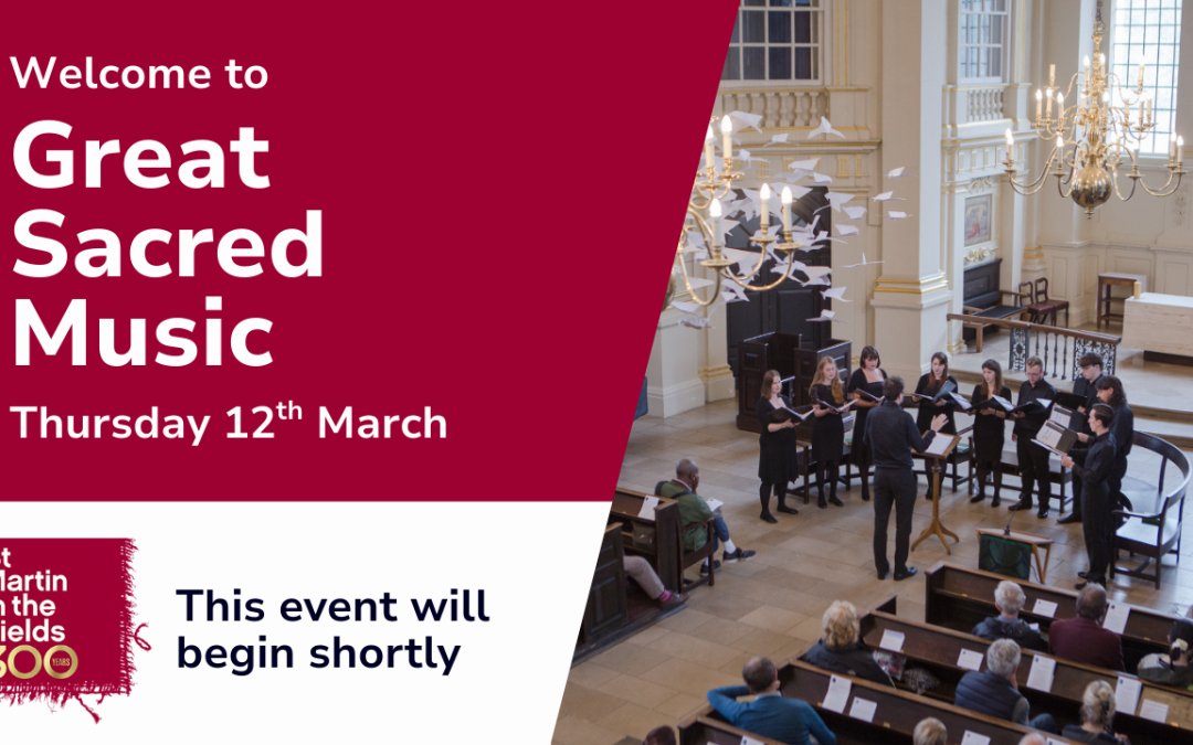 Great Sacred Music Composer Spotlight: James MacMillan (Thursday 12th March at 1.00pm)